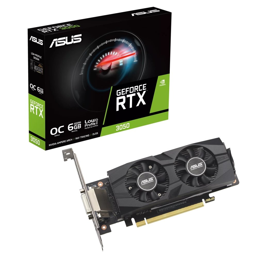 VGA ASUS GeForce RTX 3050 LP BRK OC 6GB GDDR6
