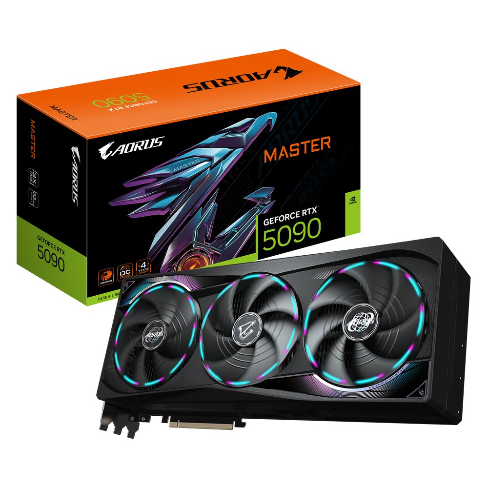 VGA GIGABYTE AORUS GeForce RTX 5090 MASTER 32G GDDDR7