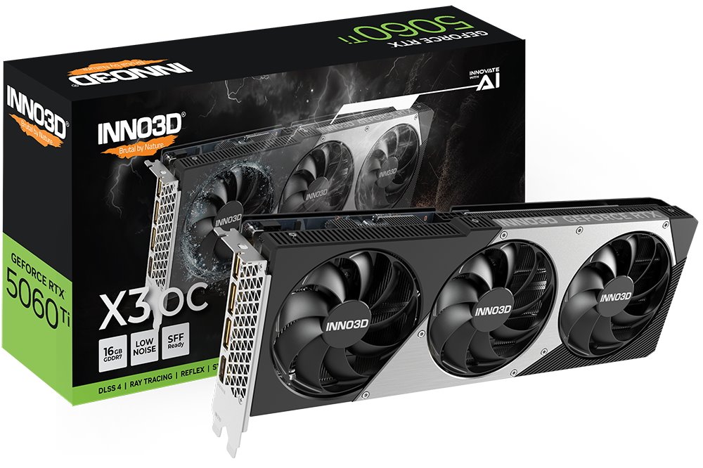 VGA INNO3D NVIDIA GeForce RTX 5060 Ti X3 OC 16GB GDDR7
