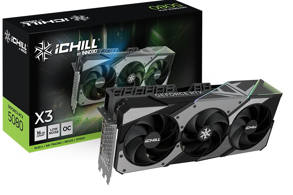 VGA INNO3D NVIDIA GeForce RTX 5080 iChill X3 V2 16GB GDDR7
