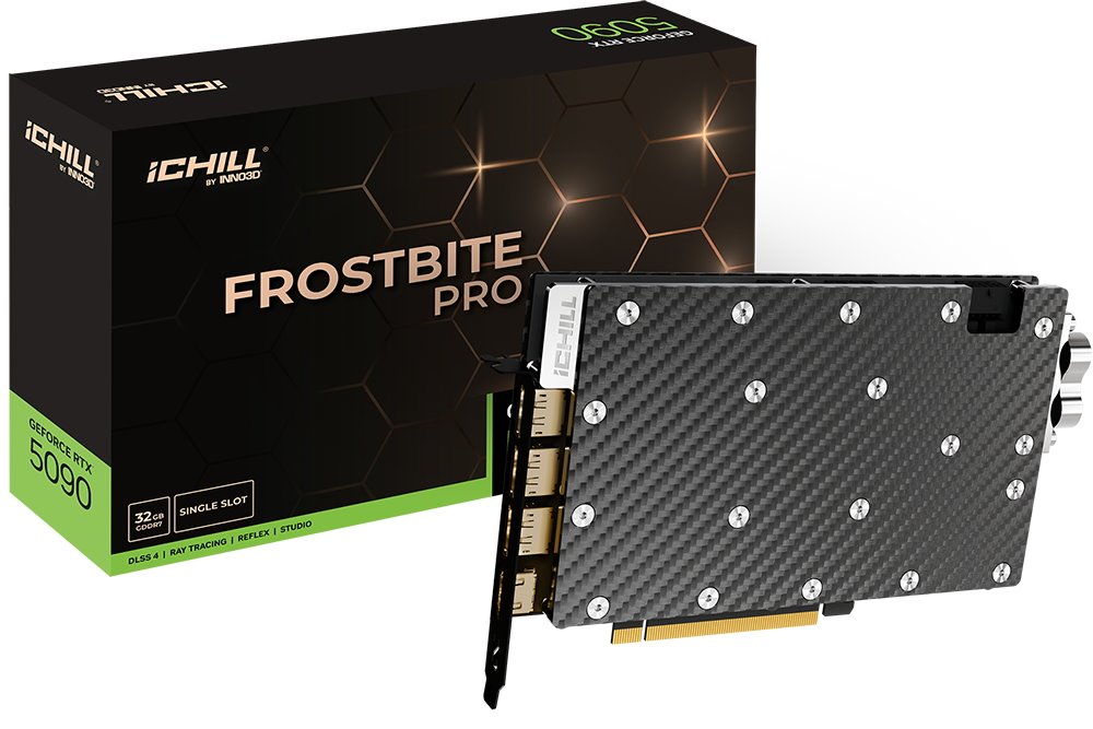VGA INNO3D NVIDIA GeForce RTX 5090 iChill FROSTBITE PRO 32GB GDDR7