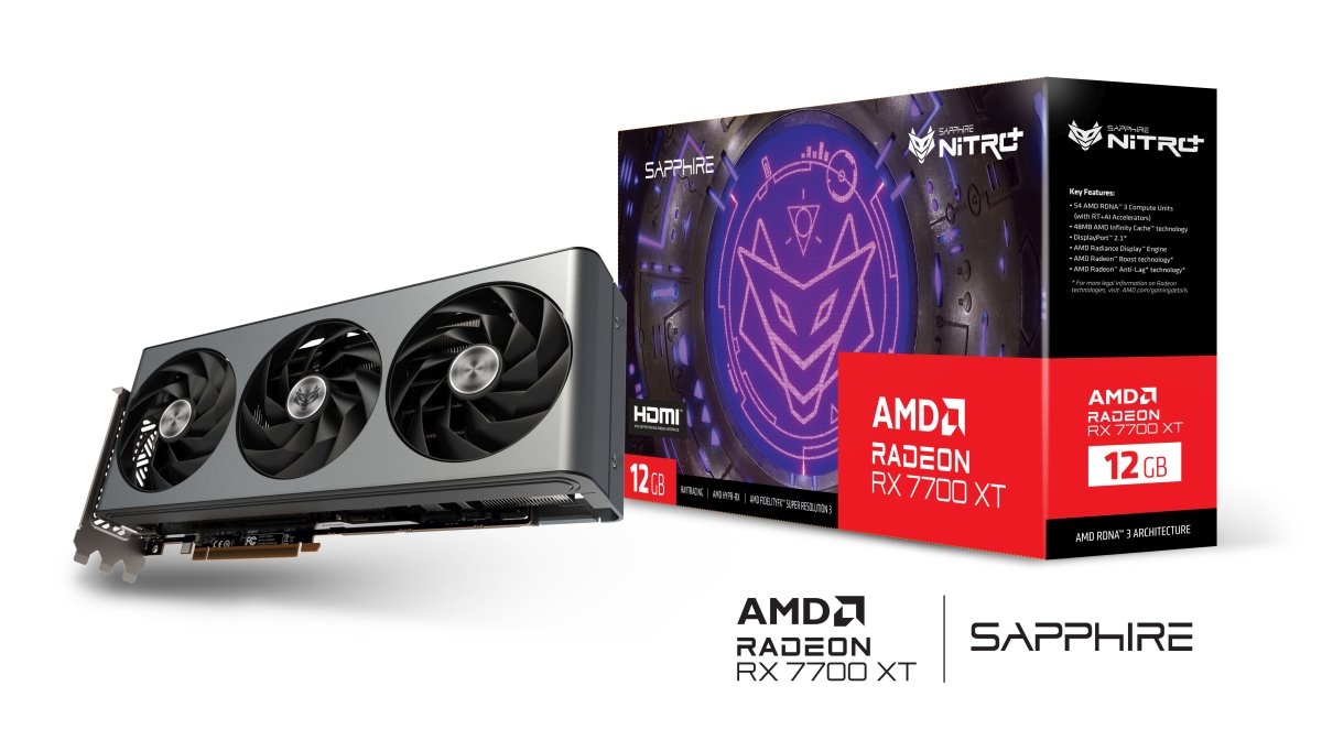 VGA SAPPHIRE NITRO+ AMD Radeon RX 7700 XT OC 12GB