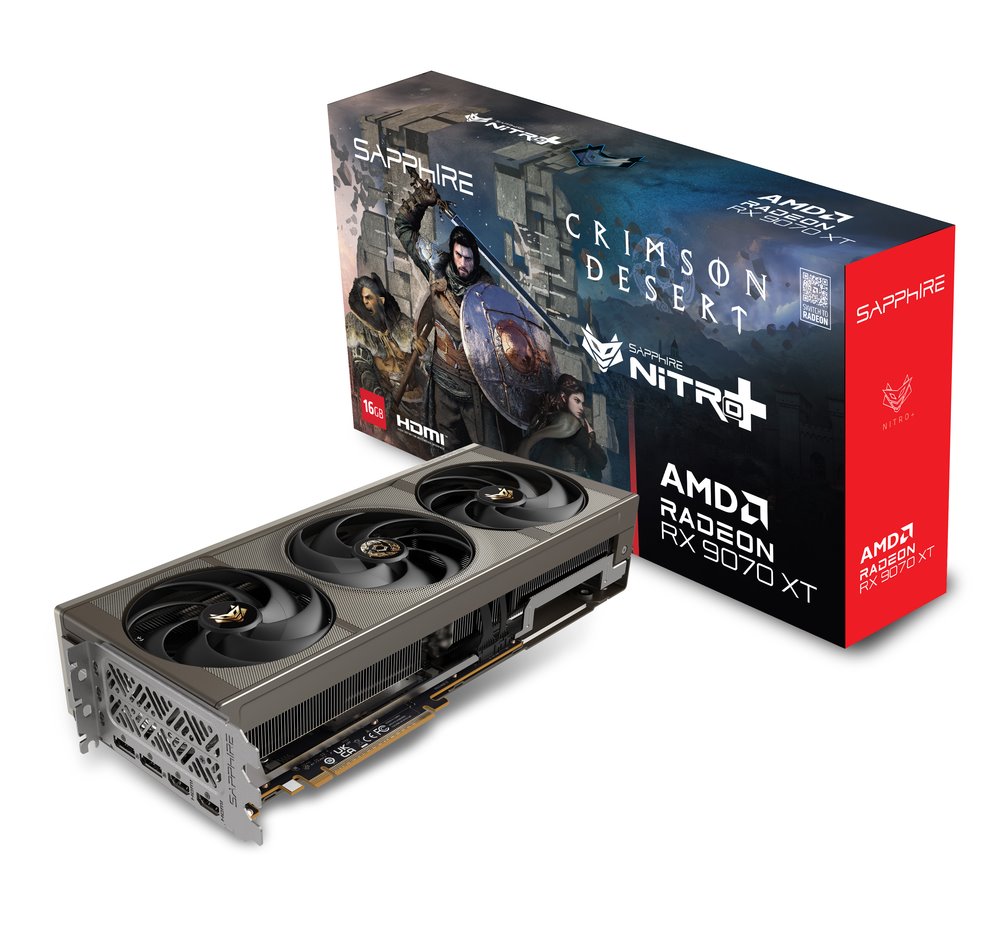 VGA SAPPHIRE NITRO+ AMD Radeon RX 9070 XT OC 16GB Crimson Desert