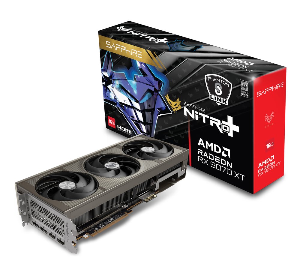 VGA SAPPHIRE NITRO+ AMD Radeon RX 9070 XT OC 16GB PhantomLink