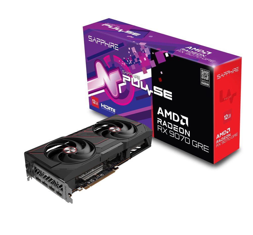 VGA SAPPHIRE PULSE AMD Radeon RX 9070 GRE OC 12GB GDDR6 (pošk. obal)