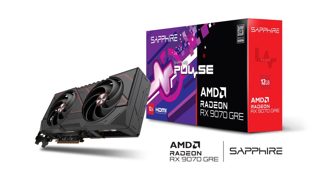 VGA SAPPHIRE PULSE AMD Radeon RX 9070 GRE OC 12GB GDDR6 (pošk. obal)