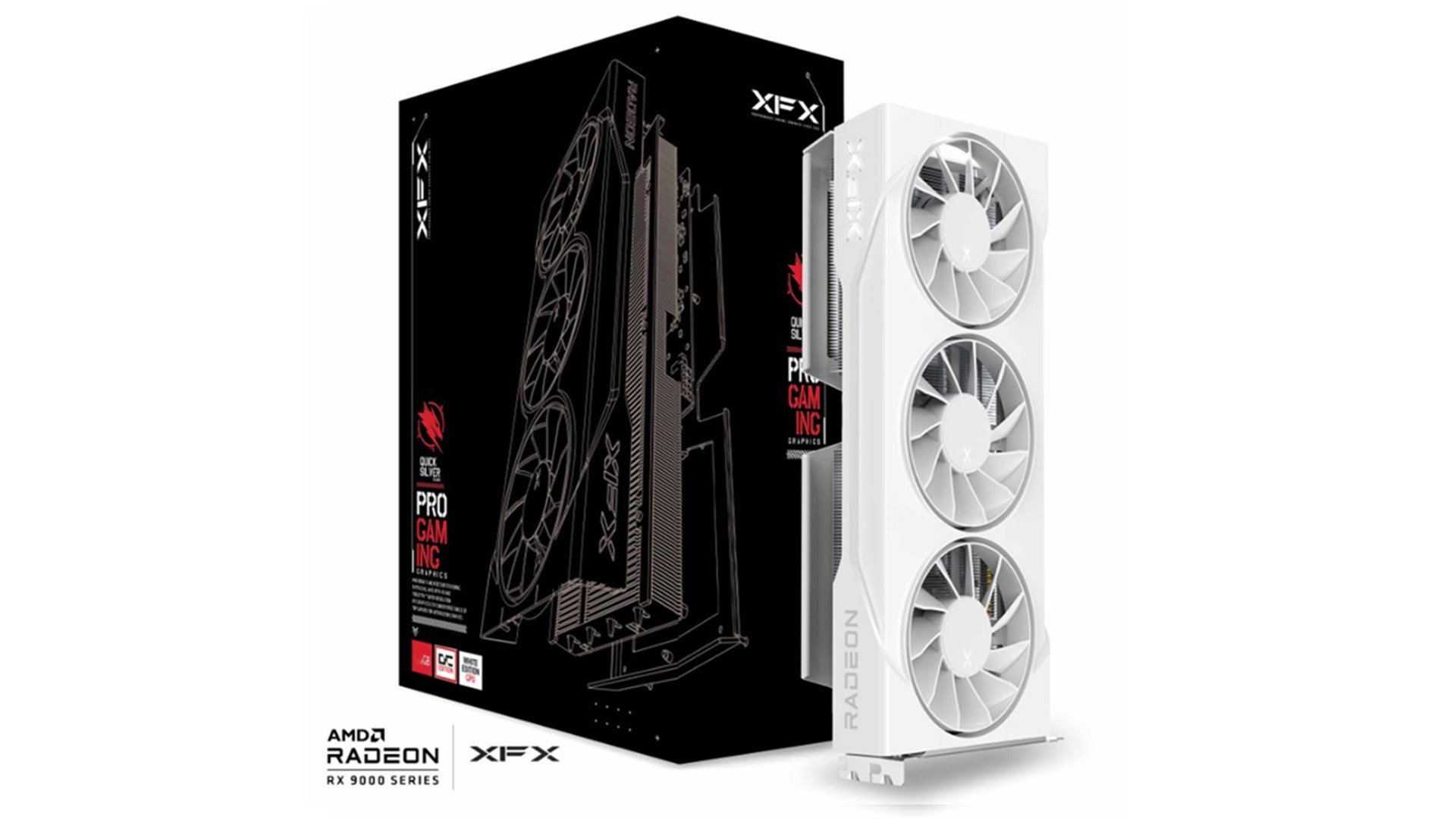 VGA XFX Swift AMD Radeon RX 9060 XT OC 16GB GDDR6, White (Pošk. obal)