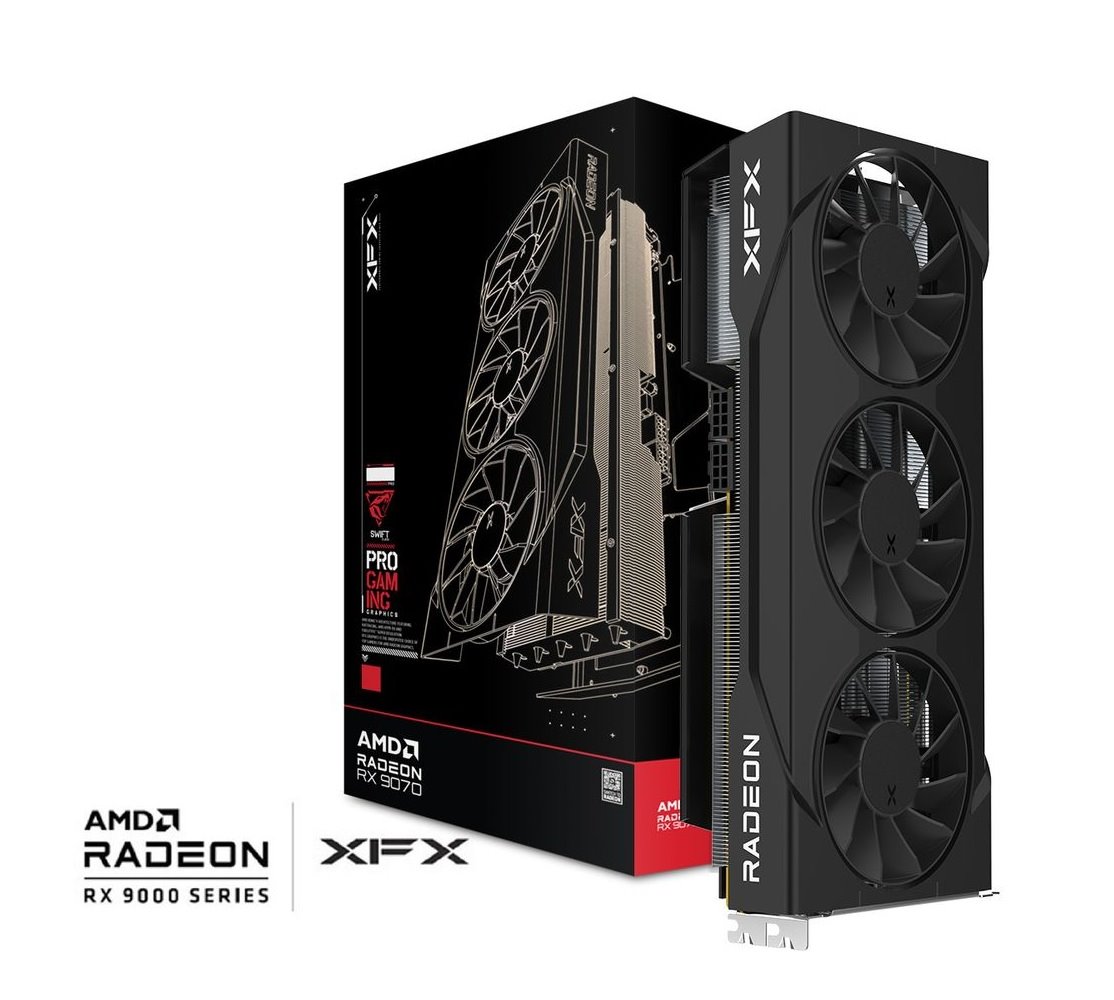 VGA XFX Swift AMD Radeon RX 9070 GRE 12GB GDDR6, Triple Fan Gaming