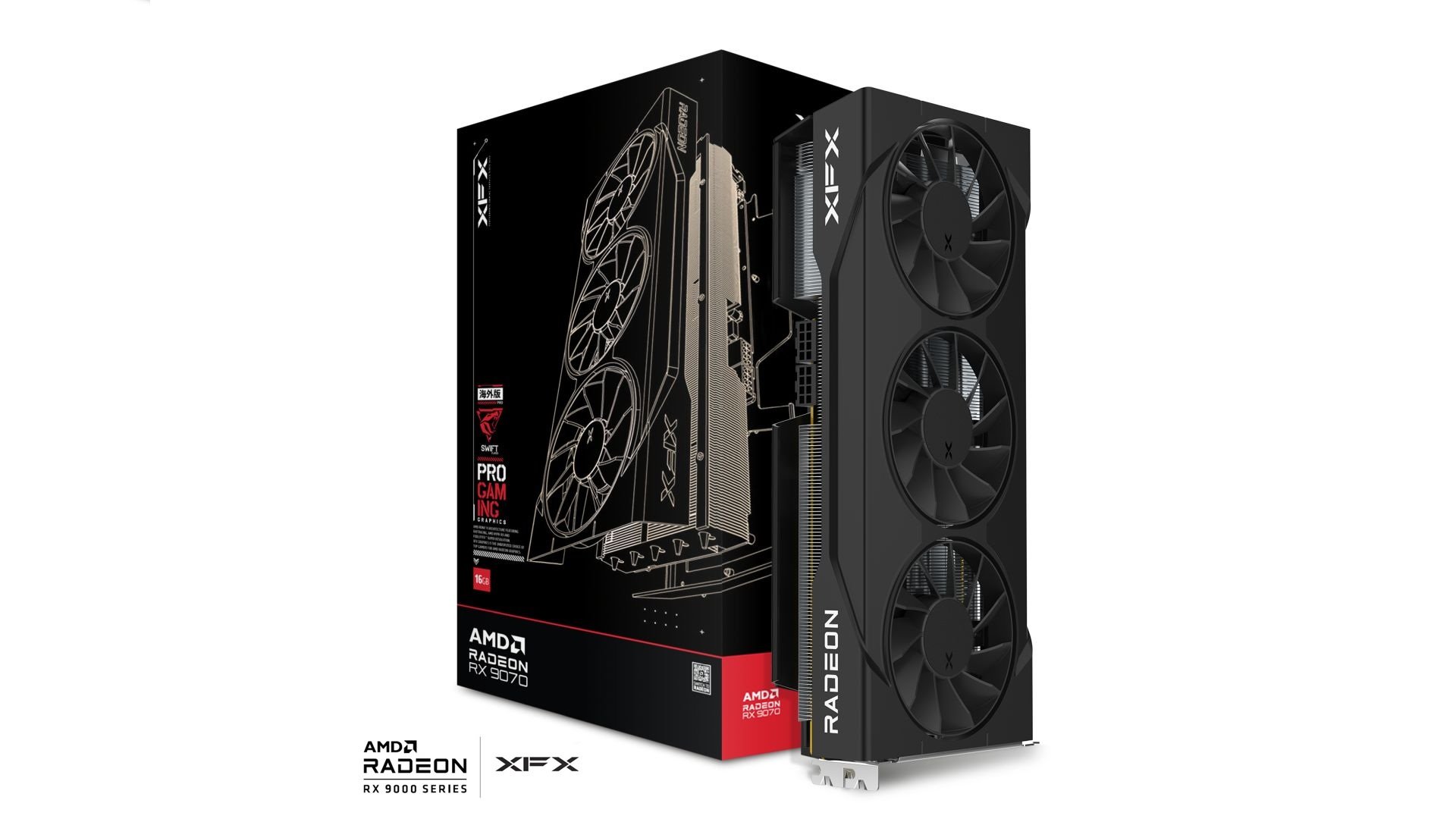 VGA XFX Swift AMD Radeon RX 9070 OC 16GB GDDR6, Gaming Edition