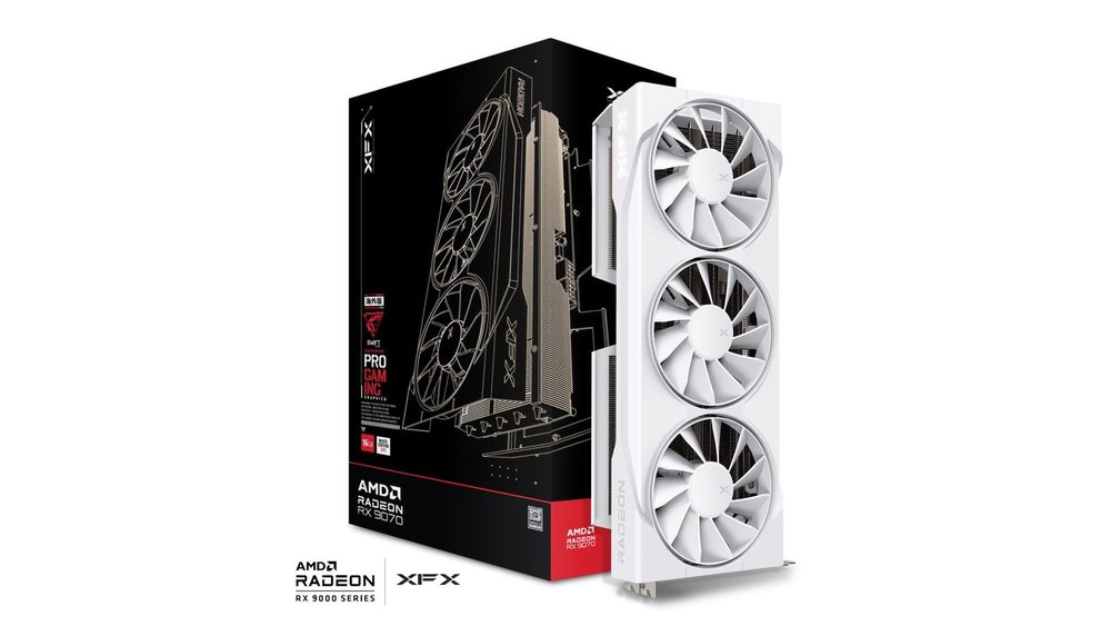 VGA XFX Swift AMD Radeon RX 9070 OC 16GB GDDR6, Gaming Edition White