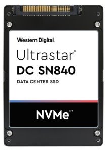 Western Digital SN840 SSD 1.6TB U.2 NVMe PCIe Gen 3.1 x4, 3311/2198MiB/s, 736k/224k IOPS, 3DWPD