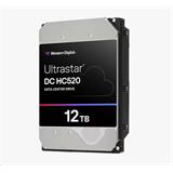 Western Digital Ultrastar DC HC520 3.5in 26.1MM 12000GB 256MB 7200RPM SAS ULTRA 4KN ISE P3