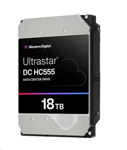 Western Digital Ultrastar DC HC555 3.5in 26.1MM 18TB 512MB 7200RPM SAS ULTRA 512E SE P3 DC HC555