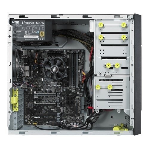 WS ASUS EC E500 G5, LGA1151, 4xDDR4, 6xPCIe, 1x2.5"/3x3.5", 2xM.2, 2x1b LAN, 500W, Tower 3U