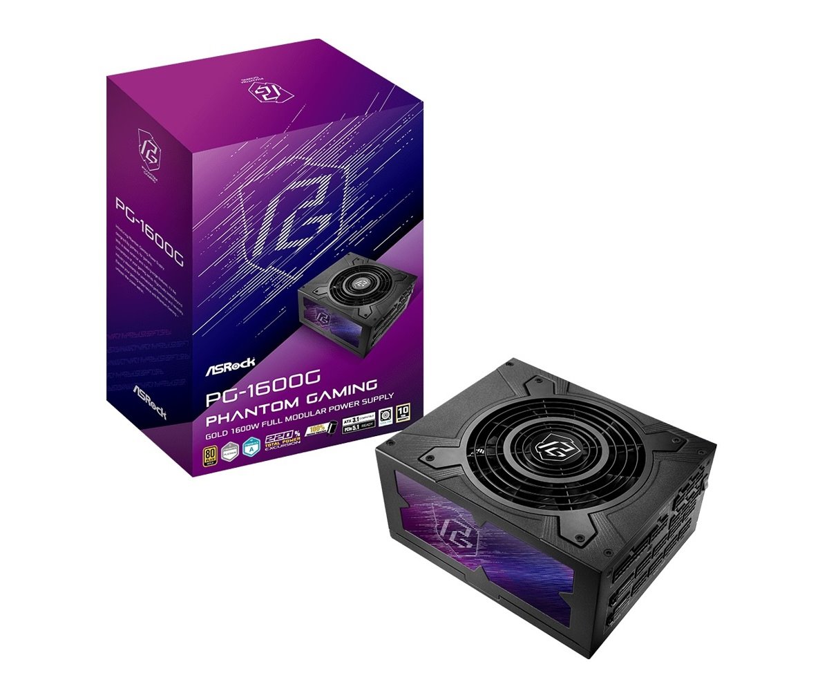 Zdroj Asrock PG-1600G, 1600W, 80+ Gold, ATX 3.1, modular
