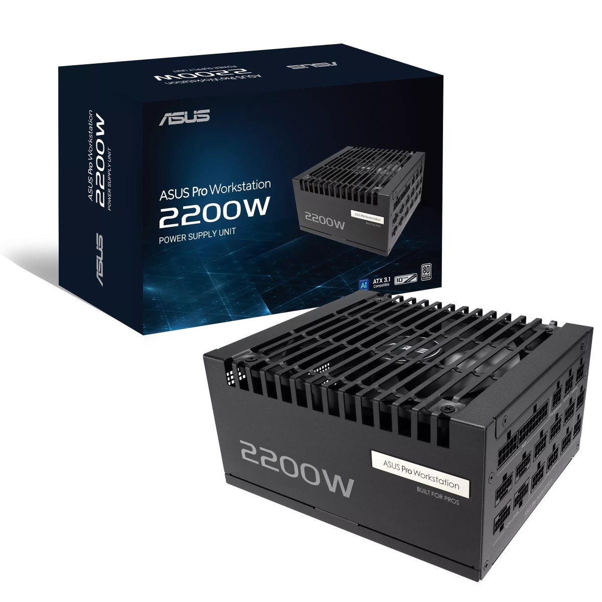 Zdroj ASUS Pro WS 2200W ATX 3.1 - 2200W, 80+ Platinum, modular