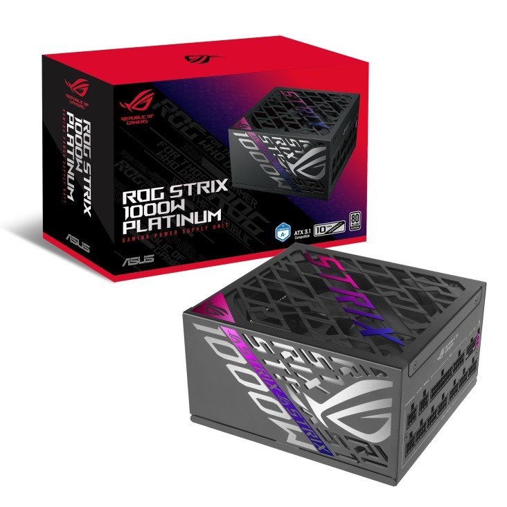 Zdroj ASUS ROG Strix 1000W ATX 3.1 - 1000W, 80+ Platinum, modular
