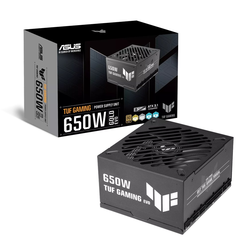 Zdroj Asus TUF Gaming 650W Gold EVO ATX 3.1 - 650W, 80+ Gold, modular, black