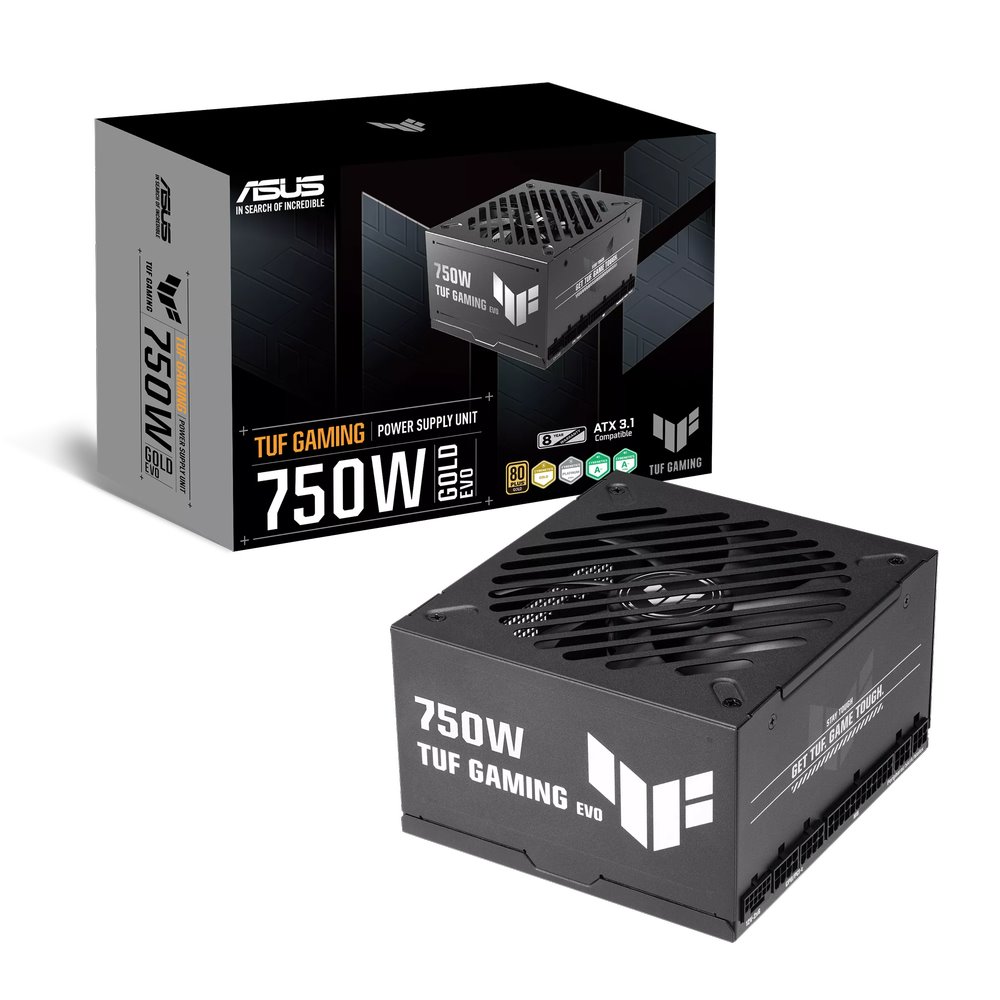Zdroj Asus TUF Gaming 750W Gold EVO ATX 3.1 - 750W, 80+ Gold, modular, black