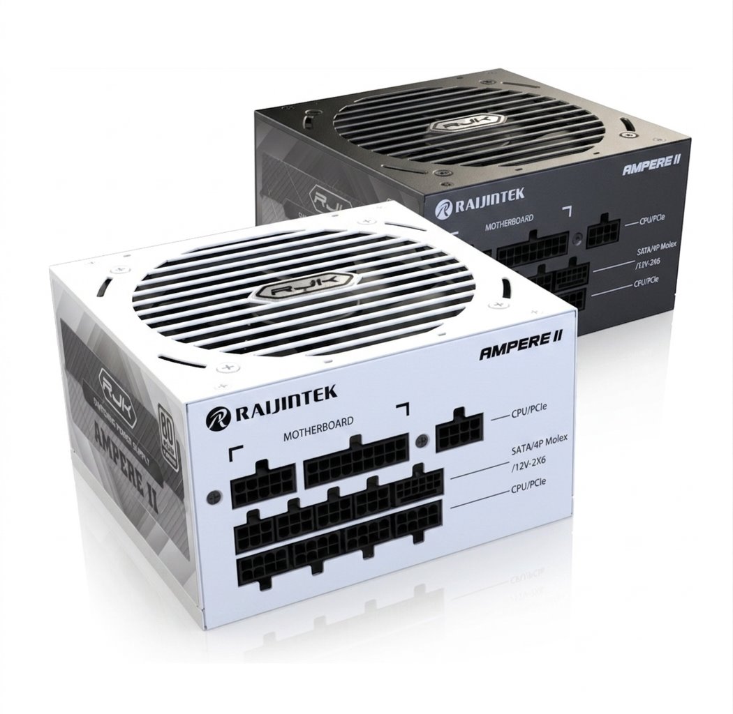 Zdroj Raijintek AMPERE II 1200 White ATX 3.1 - 1200W, 80+ Platinum, modular