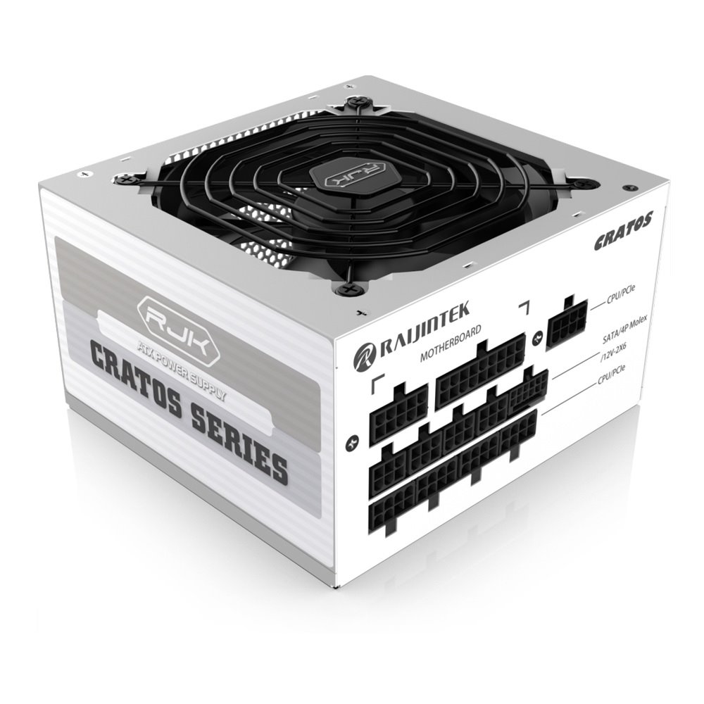 Zdroj Raijintek CRATOS 1200 White ATX 3.1 - 1200W, 80+ Gold, modular