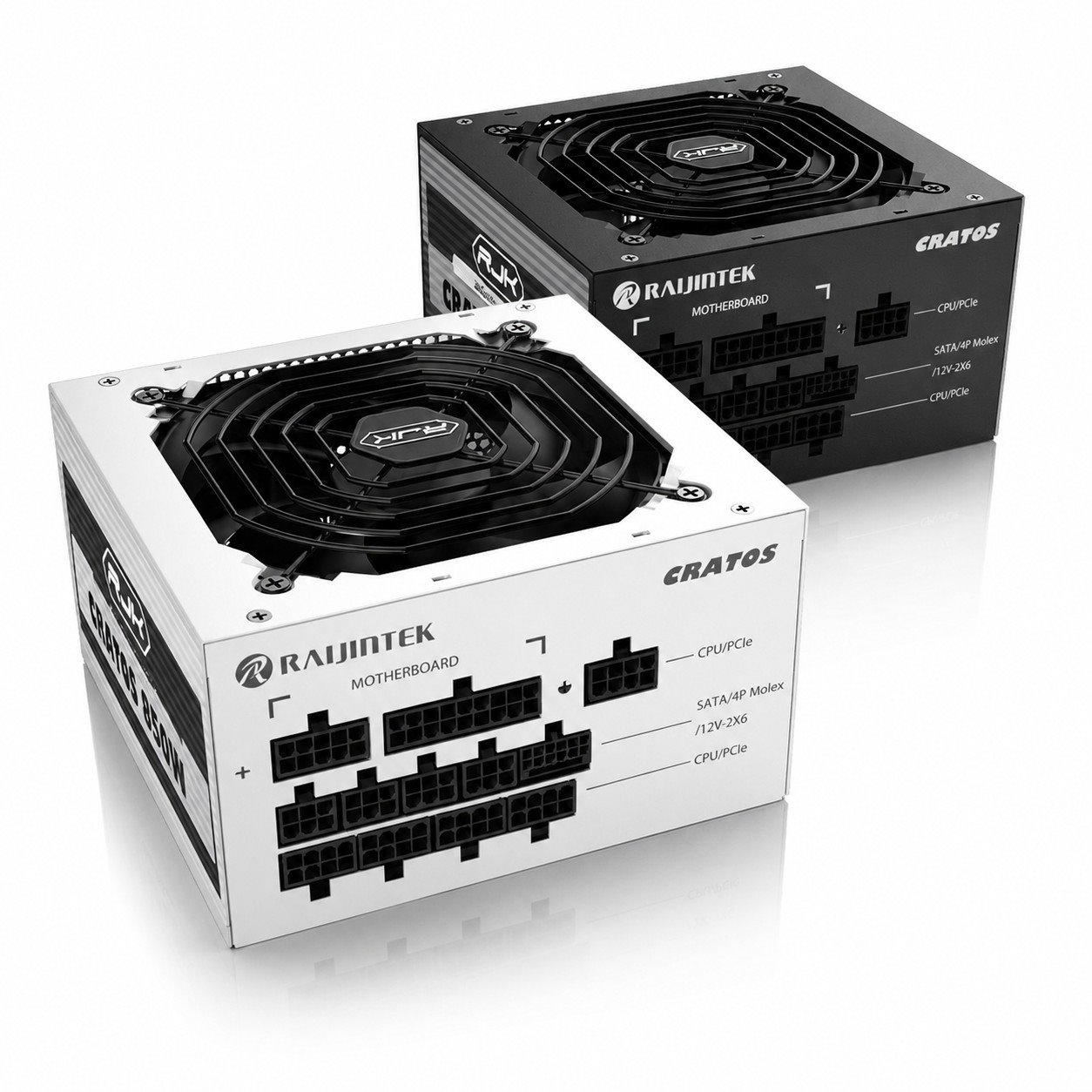 Zdroj Raijintek CRATOS 1200 White ATX 3.1 - 1200W, 80+ Gold, modular