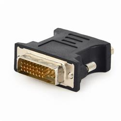 Gembird adaptér DVI-A (M) na VGA 15-pin HD - 3 řady (F), černý