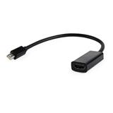 Gembird adaptér Mini DisplayPort (M) na HDMI (F), 0.15 m kábel, čierny