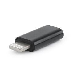 Gembird adaptér USB-C (F) na Lightning 8pin (M), čierny