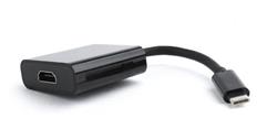 Gembird adaptér USB-C (M) na HDMI (F), 0,15m kabel, černý