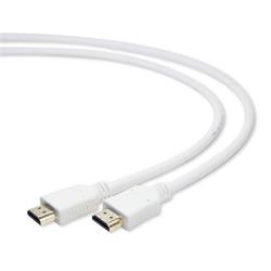 Gembird kabel HDMI High speed (M - M), pozlacené konektory, 1.8 m, bílý