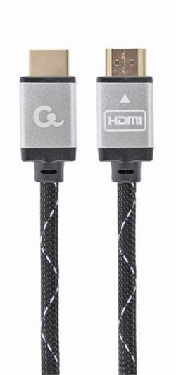 Gembird kabel HDMI High speed (M - M), série Select Plus, Ethernet, pozlacené konektory, 1 m