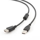 Gembird kabel USB 2.0 (AM - AF), prodlužovací, prémiový, 1.8 m, černý