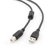 Gembird kabel USB 2.0 AM na USB 2.0 BM, prémiový, 4.5m, černý
