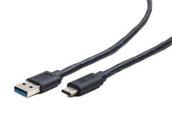 Gembird kabel USB 3.0 (AM) na USB 3.1 (CM), 0.1 m, černý