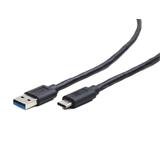 Gembird kabel USB 3.0 (AM) na USB 3.1 (CM), 1 m, černý
