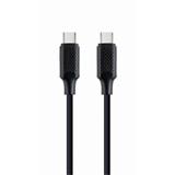 Gembird kábel USB-C (M) na USB-C (M), 100W, PD, 1.5 m, čierny