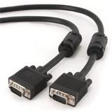Gembird kabel VGA HD15 (M) na VGA HD15 (M) Premium, stíněný, 2 x feritové jádro, 10m,černý