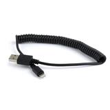 Gembird nabíjecí kabel Lightning 8-pin (M) na USB 2.0 (M), PVC kroucený, 1.5 m, černý