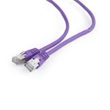 Gembird patch kabel Cat6 FTP, 0.25 m, fialový