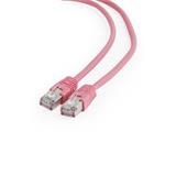 Gembird patch kabel Cat6 FTP, 3 m, růžový