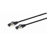 Gembird patch kabel FTP Cat.8 LSZH, prémiový, 0,25 m, vodič měď, černý