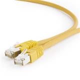 Gembird patch kabel S/FTP Cat. 6A LSZH, 0.25 m, žlutý