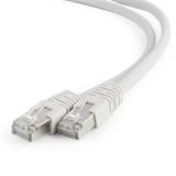 Gembird patch kabel S/FTP Cat. 6A LSZH, 1 m, šedý