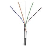 goobay TP Kabel 4x2,drát F/UTP Cat5e AWG24, 100m, černá, venkovní provedení