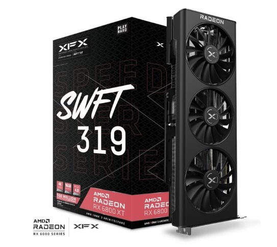 GPU XFX Speedster SWFT 319 AMD Radeon RX 6800 XT CORE 16GB GDDR6, AMD RDNA™ 2