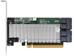 HighPoint SSD7120 4-port NVMe RAID Controller (4x SFF-8643), RAID 0, 1, 5, 10, PCIe3.0 x16