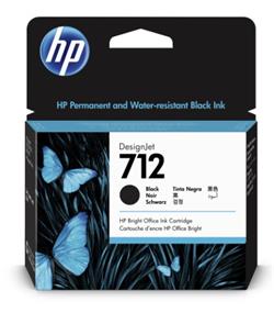 HP 712 80-ml Black Designjet Ink Cartridge