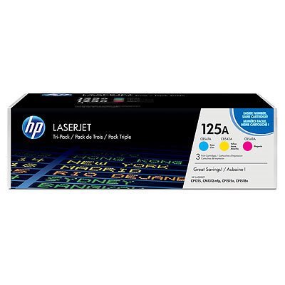HP Toner 125A LaserJet 3-pack CYM (CB541A-CB543A)
