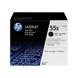 HP Toner č.55X LaserJet čierny 2-pack